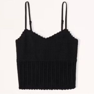 Abercrombie & fitch sweetheart crochet top